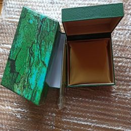 2020 New Factory Supplier Lux ury Green With Original Box Wooden Watch Box Papers Card Wallet Boxes&Cases Wristwatch Box roles240W