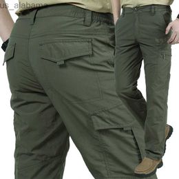 Men's Pants Men lightweight Quick Dry Pants Summer Army Style Trousers Tactical Cargo Pants Waterproof Trousers 240308