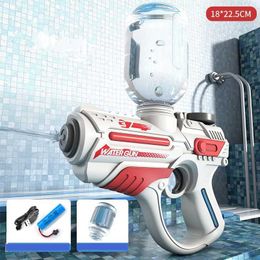 Gun Toys Pool Summer Toy for Children Boy GiftsUNGH Electric Automatic Water Gun Children Outdoor Beach Large-capacity Swimming Toy forL2403