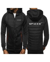 Men039s Hoodies Sweatshirts SpaceX Space X Logo 2021 Autumn And Winter Fashion Jackets Cotton Padded Thicken Keep Warm Casual4140579