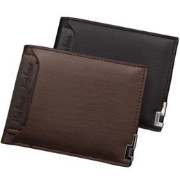 pg81 Men Wallets famous brand fashion Pocket bags luxury designer men pu leather wallet short purses for men301L