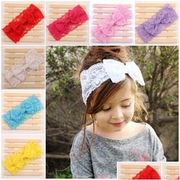 Headband Children Hair Accessories For Girls Baby Headbands Bow Lace Headband Bands Things Drop Delivery Hair Products Hair Accessorie Dh2Up