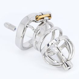 Male Chastity Device Set with Urinary Catheter,Stainless Steel Chastity Cage Chastity Belt for Male Exercise