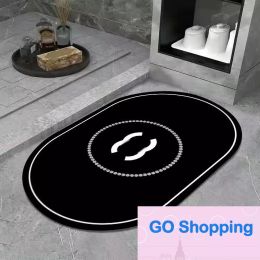 Wholesale Designer Carpets Luxury Carpet Jacquard Diatom Ooze Brand Floor Kitchen Mat With Letter C Rug Water-Absorbent Quick-drying Mats
