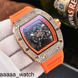 RicharMill Quartz Luxury Watches 2024 Watch for Men Casual Sport Wristwatch Man Top Luxury Fashion Chronograph Silicone Brand5 Und5 Swiss ZF Factory