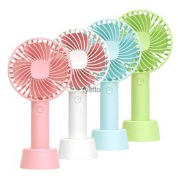 Electric Fans Portable USB charging fan mini handheld air cooling desktop ventilation with 3 basic modes suitable for outdoor during travelH240308