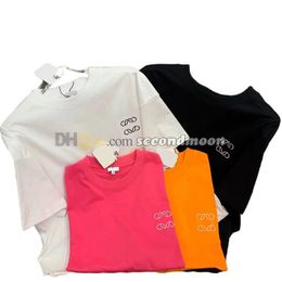 Designer Embroidered T Shirt Women Short Sleeve Tees Crew Neck T Shirts Casual Style Tee Solid Color Tees