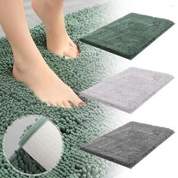 Bath Mats Fluffy Washable Chenille Absorbent Bathroom Floor Mat Rug Foot Carpet Bedroom Kitchen 60cm X Pads Toilet 40cm M8q3