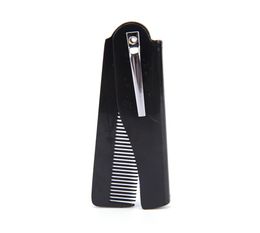 Foldable Hair brushes 4 Colors 170 X 20 X 10mm Pocket Clip Hair Moustache Beard Comb Hair Styling Tool Hairdressing8835411