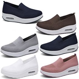 new breathable casual men women's shoes with fly woven mesh surface GAI featuring a lazy and thick sole elevated cushion sporty rocking shoes 35-45 55