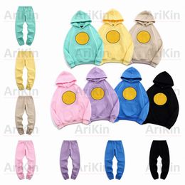 New winter Cotton Liner Smile face Simple Hoodies men woman Sweatshirts causal hot plain high quality popular O-Neck soft streetwear young man boy