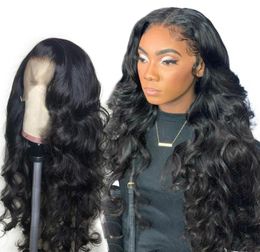 360 Lace Frontal Wig Pre Plucked With Baby Hair 200 Density Body Wave Black Human Hair Wigs For Black Women4887320