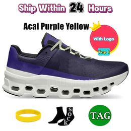 shoes Running Cloudmonster Shoes Cloud Monster Lightweight Cushioned Sneaker men women Footwear Runner Sneakers white violet Dropshiping Accepted train