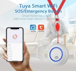 Smart Home Control TUYA Wifi SOS Button Emergency Help Alarm Switch Waterproof Wireless Sensor Elderly Life4762283