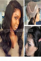 Fashion 8a quality 1b loose wave brazilian virgin human hair thin skin full lace wig 1281137