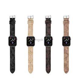 Bands Watch Genuine Cow Leather Watchband For Watch Strap Bands Smartwatch Band Series 1 2 3 4 5 6 7 S1 S2 S3 S4 S5 S6 S7 SE Designer Smart Watches Straps 240308