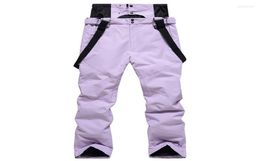 Skiing Pants 2022 Men Women Ski Winter Outdoor Sports Wear Windproof Waterproof Warm Snow Trousers Snowboard Bibs Couples3319684