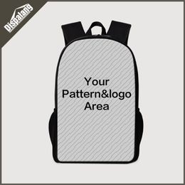 Personalized Customized Bags 3D Printing Laptop Backpacks Women Men Travel Bagpacks School Bags Mochilas Bookbags Rucksack Bolsas 331N