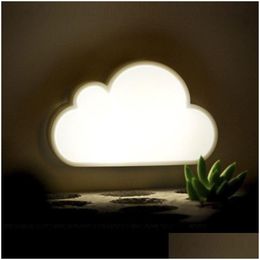 Night Lights Brelong Led Light Control Induction Cloud Night Bedroom Intelligent Mini Energy Saving Lamp 1 Pc Drop Delivery Lights Lig Dhjjq
