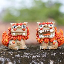 Creative Folk Cultural and Creative Ornaments, Resin Crafts, Home, Living Room, Study, Lion Decorations, Market Gifts