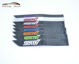 HB STI for Subaru Badge ABS Fender Scuff Door Scratch Bumper Strip 3D Stickers Fender3570093