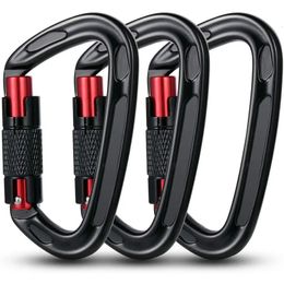 2pcs Carabiner Clip Durable Carabiner Keychain Carabeaner Hooks Bear the Weight of 24KN 240223