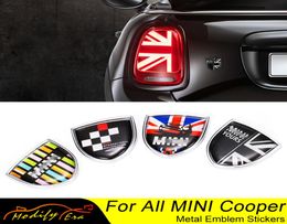 Union Jack Car Metal Emblem Badge Stickers Decals For Mini Cooper Countryman Clubman F54 F55 F56 R55 R56 R60 F60 Car Accessories8391469