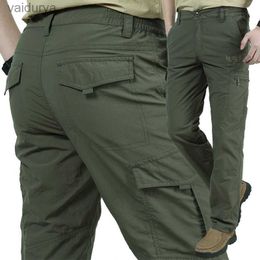 Men's lightweight Breathable Quick Dry Summer Army Style Trousers Tactical Cargo Waterproof Trousers 240308
