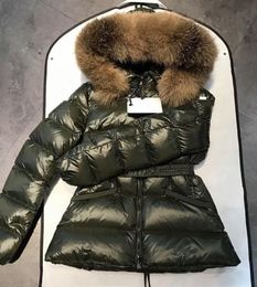 Top 10AAAAA Designer Women's Coat Winter Down Jacket Short Thick Warm Large Fur Winter Jacket Women's Parka Hooded Gloss Short Coat Slim-fit Coat