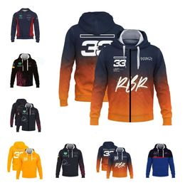 F1 Hoodie Formula 1 Team Racing Hoodies Extreme Sports Event Zipper Hoodie High Quality Harajuku Punk Man Jacket Pullover Car Logo Full Embroidery Jackets aj