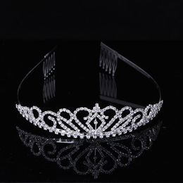 New Headband Kid Girls Love Bridal Prom Crown Princess Crystal Tiaras and Crowns 2404