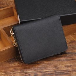 High quality famous designer credit card holder women classic short purse Single zipper wallet money coins bag 8 Colours 9180 long 266i