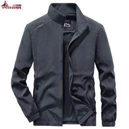 Men's Spring Autumn Lightweight Bomber Jacket Windbreaker Casual Military Gym Joggers Running Sports Golf Camping Hiking Coats 240301