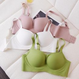 Bras Sets Lingerie Female Gathered Women Underwear Without Steel Ring Up Support Soft Thin Bra Ladies