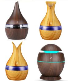 300ml USB Aroma Diffusers Mini Ultrasonic Air Humidifier Vase Shape Atomizer Aromatherapy Essential Oil Diffuser for Home Office1031051