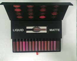 16 Colours Matt Lip Gloss Set Beauty Liquid lipstick Make up Waterproof Long Lasting Lipgloss 16pcsset3393682