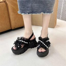 Slippers Round Nose Block Heels Elegant Sandals Low Heel Cute Shoes Women's Tennis For Walking Sneakers Sport Novelties