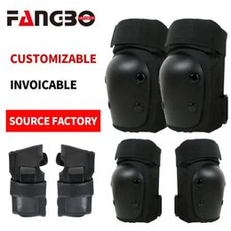 6Pcs/Set Teens Adult Knee Pads Elbow Pads Wrist Guards Protective Gear Set for Roller Skating Skateboarding Cycling Sports 240227