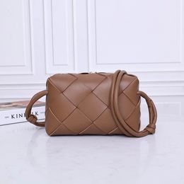 Classic handbag designer cartoon handbag top charms pattern grade calf leather shoulder bag camera bag classic woven crossbody bag with box