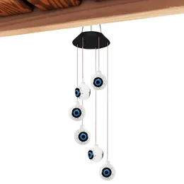 Garden Decorations Solar Wind Led Chime Eyeball Halloween Decoration Power Patio Yard Color Changing Windchime For