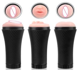 Realistic Vagina Anal Mouth Male Masturbation Cup Erotic Anus Sex Toys for Men Artificial Vagina Fake Adult Products K9183285629