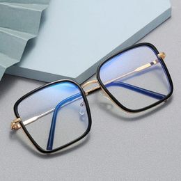 Sunglasses Frames Anti-blue Light Glasses Frame Big Square Computer Optical Eyeglasses Eyewear For Women&Men