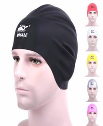 Cover Ears Swim Caps for Adult Women Men Girl Youth Long HairFlexible and Ear Waterproof100 Silicone Breathable Swim Cap Makes 2951315