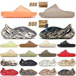 yeezy slide yeezys slides foam runners sandals shoes Kostenloser Versand Schuhe Herren Frauen Designer Onyx reine Mondgrau Luxus Loafers Schuhe 【code ：L】