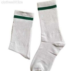 Socks stockings sports athletic mens combed cotton fashion casual knee medium high tube stripe pattern sock85QD