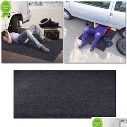 Other Interior Accessories New Car Maintenance Mat Oil Felt Proof Protective Waterproof And Garage Floor Tools Motive Repair Per Pad R Dhodc