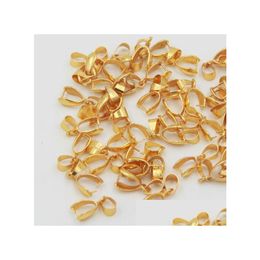 Other 100Pcs Gold Plated Bail Bale Pinch Clasp Beads Pendant Findings Diy Jewellery Making Drop Delivery Jewellery Jewellery Findings Compon Dh61R