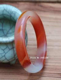 Bangle Est High Quality White Red Round Bracelet Gift For Women Fashion Stone Jades Jewelry18412304