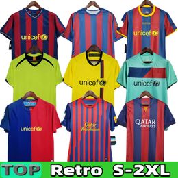 2010 BarcelonaS Retro soccer jersey 96 97 03 04 05 06 07 08 09 10 11 14 15 XAVI RONALDINHO RIVALDO GUARDIOLA PUYOL Iniesta maillot de football t shirt 1899 1999 DAVID VILLA