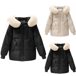 Women's Trench Coats Winter Women Parkas Hooded Down Cotton Padded Jacket Female Quilted Thick Warm Outwear Lady Outerwear Chaquetas